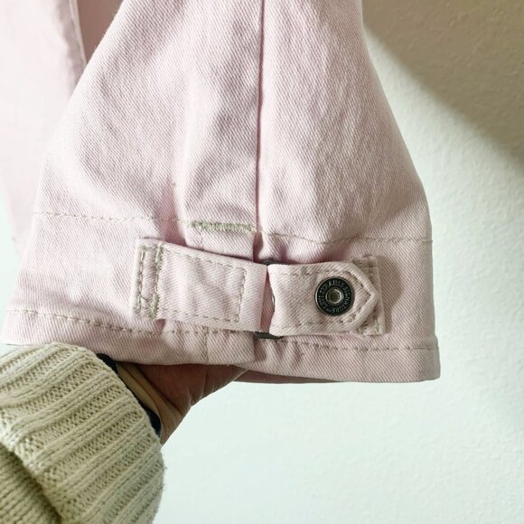 Levi’s Strauss Signature Pink Cropped Denim Pants Buckle Detail Women’s Size 10 - Picture 5 of 12